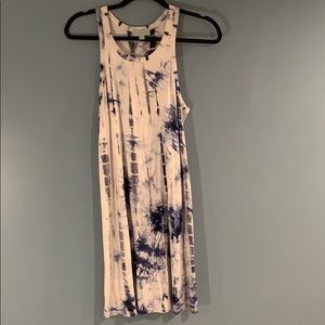 Veronica M Blue & White Tie Dye Dress